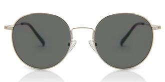 SmartBuy Collection Oval Full Rim Metal Mens Prescription Sunglasses Silver Size 52 - SmartBuy Collection