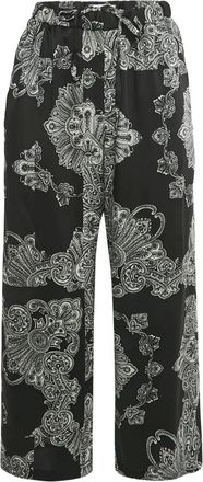 Alexander McQueen Pantaloni con stampa - Nero