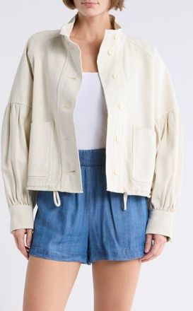 Melrose and Market Canvas Twill Utility Jacket in Ivory Dove at Nordstrom Rack, Size Xx-Small