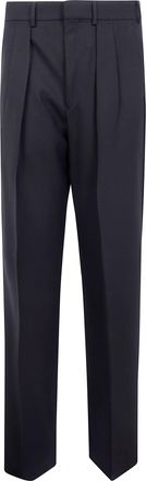 Tom Ford High Twist Broken Twill Double Pleat Trousers
