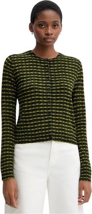 Benetton Cardigan met grafische print - Dames - Truien - Veelkleurig - Maat: XS Viscose