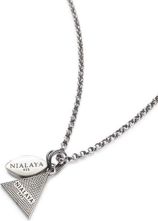 Nialaya Evil Eye and Eye of Ra Pendant Necklace in Silver /Turquoise at Nordstrom