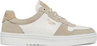 Mallet Footwear Womens Bentham Court Trainers in White Leather - Size UK 3