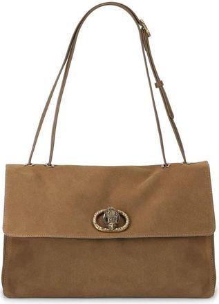 Kurt Geiger Chelsea Large Slouchy Flap Leather Shoulder Bag in Light/pastel Brown at Nordstrom