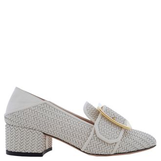 Bally Janelle 40 Woven Leather Pumps, Brand Size 35 ( US Size 4.5 )