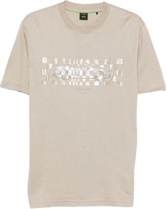 HUGO BOSS T-shirt Girocollo - - Tops - Uomo - Beige - 2XL