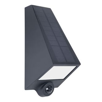 Forlight Forlight - Olaf Aplique Solar En Color Negro, Con Luz Led Blanco C&aacute;lido 3000k