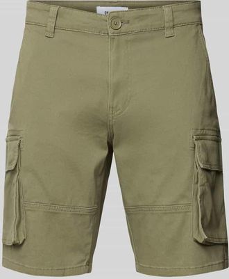 Only & Sons Regular Fit Bermudas aus Baumwoll-Mix Modell CAM STAGE in Oliv, Größe M