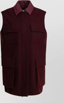 Max Mara cashmere-blend sleeveless coat