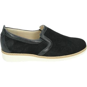 Geox Schoenen, Dames, Zwart, 40 EU, Leer, D567Mb Slip-on