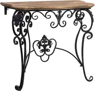 Wanderlust Deco Wanderlust Deco - Recibidor de madera y metal acabado envejecido 87x41X80h cm