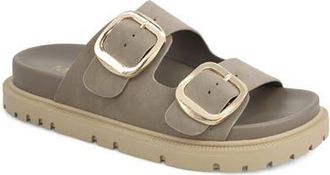 Mia Alttar Slide Sandal in Taupe/gold at Nordstrom, Size 7.5