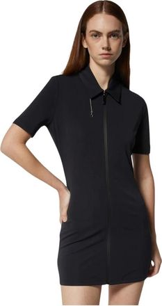 John Richmond Kleedjes, Dames, Zwart, XL, Polyester, Korte polojurk met kraag