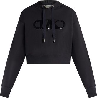 Michael Michael Kors Felpa Empire con cappuccio - Nero