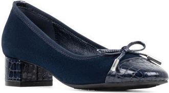 Donald J Pliner Josefina Cap Toe Pump in Navy at Nordstrom, Size 7.5