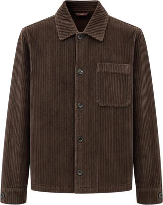 Cruna Cardiff Overshirt - Heren - Zomerjassen - Bruin - S - Katoen - Jassen