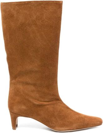 Staud Tan Hakken Schoenen - Dames - Laarzen met Hak - Bruin - 41 EU - Schoenen