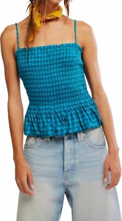 Free People Sundance Tank In Teal