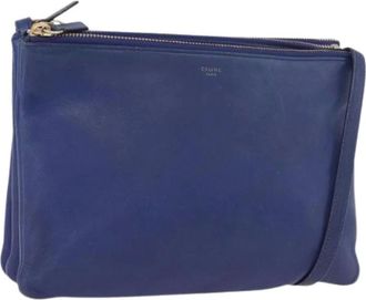Celine Pre-owned Cross Body Bags, female, Blue, Size: ONE SIZE Pre-owned Vintage Shoulder Bag