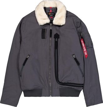 Alpha Industries Alpha Industries Mens Jacke - Grey Cotton - Size X-Large