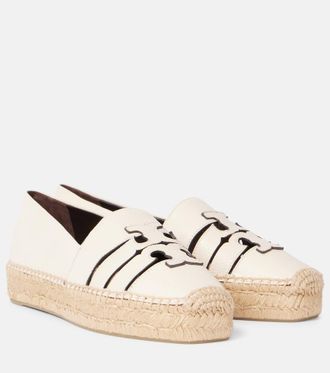 Tory Burch Espadrillas Ines Double T in pelle