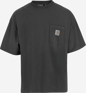Carhartt Work in Progress Black Crewneck Logo T-shirt