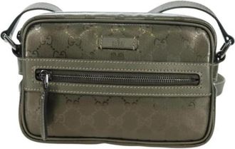 Gucci Pre-owned Vintage Cross Body Bag - unisex - Vintage Schoudertas - Grijs - ONE Size - Vintage