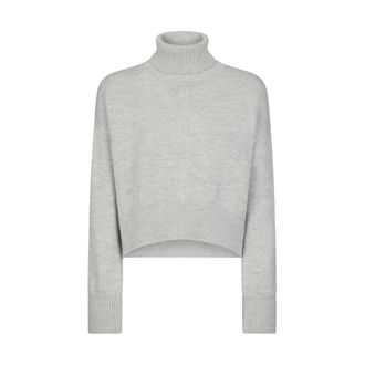 Dondup Turtleneck Trui - Dames - Coltruien - Grijs - S - Wol - Truien & Vesten