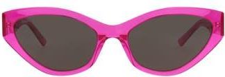 Balenciaga 57mm Cat Eye Sunglasses in Fuchsia Fuchsia Grey at Nordstrom Rack