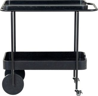 Safavieh Couture Malek Wood & Metal 2 Shelf Bar Cart