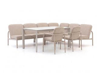 Manifesto Furniture Manifesto San Teodoro/Sestino 160cm hoek dining loungeset 7-delig