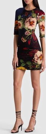 Alice & Olivia Delora Long Sleeve Minidress in Magic Garden Gradient at Nordstrom Rack, Size 10