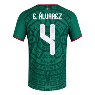 adidas Mexico 26 Home Julian Alvarez Authentic Jersey Asia Sizing Bold Green KW7738