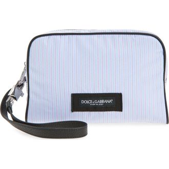 Dolce & Gabbana Stripe Poplin Bag in Multicolor Azzurro at Nordstrom