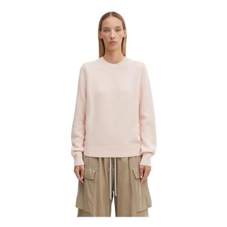Barbour Woodhouse Gebreide Trui - Dames - Ronde hals truien - Roze - M - Wol - Truien & Vesten