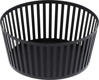Yamazaki Tableware Tower Cesta De Frutas Negra Moderna