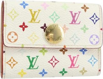 Louis Vuitton Pre-owned Wallets, female, White, Size: ONE SIZE Pre-owned Canvas Wallet