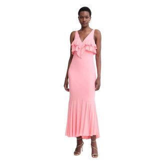 Twinset Vestido Largo - Dresses - Mujer - Rosa - M