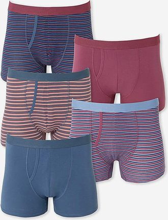 Jacamo 5 Pack Stripe A-Front Boxers