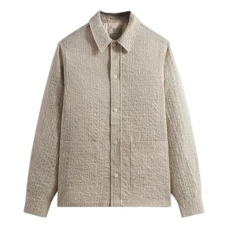 Kith SS24 Slub Boucle Boxy Collared Overshirt Canvas KHM031816-210