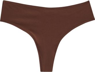 SKIMS Fits Everybody Thong in Cocoa at Nordstrom, Size Xx-Small