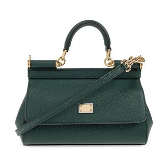 Dolce & Gabbana Handbags, female, Green, Size: ONE SIZE Handbag Sicily Small