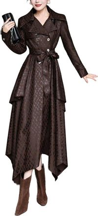 Burryco Brown Solid Maxi Dress