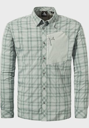 Sch&ouml;ffel Outdoorhemd SCH&Ouml;FFEL Hiking Shirt Style Dynkur MNS, Herren, Gr. 48, Normalgr&ouml;ssen, grau (9205, grau), Oberstoff: 100% Polyester Oberstoff: 81% Polyest