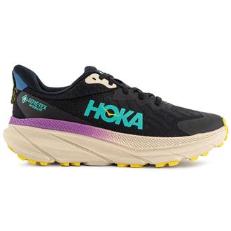 Hoka One One Hoka Challenger ATR 7 GTX Textile Synthetic Mens Running Trainers - Black Oatmeal - Size:UK 11.5