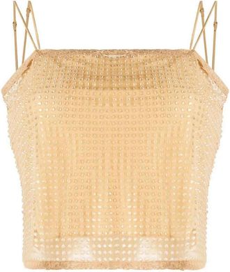 Alexander Wang Clear Bead Camisole Top