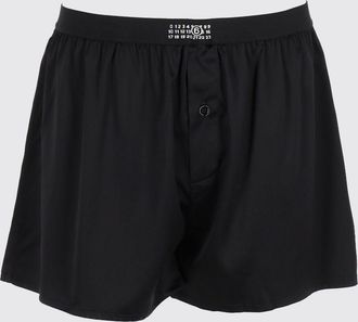 Maison Margiela Boxer in seta con fascia elastica logata in vita