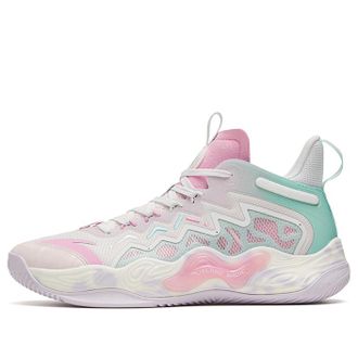 Anta Magic Cement Bubble Outfield Basketball Shoes White Pink 912321610S-3