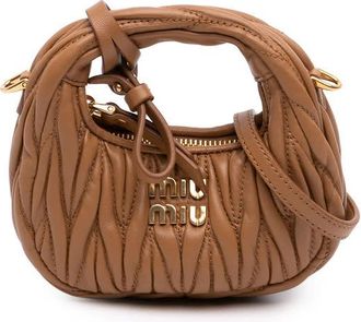 Miu Miu Pre-owned Miu Miu Micro Nappa Matelasse Wander Bag Ladies Q9PKQW529FSGKJCR