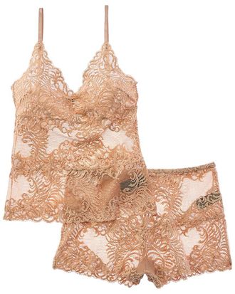 Natori 2Pc Feathers Boudoir Cami Pajama Set